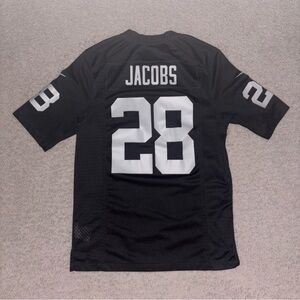 Nike Men's Small Las Vegas Raiders Josh Jacobs #28 Black Jersey